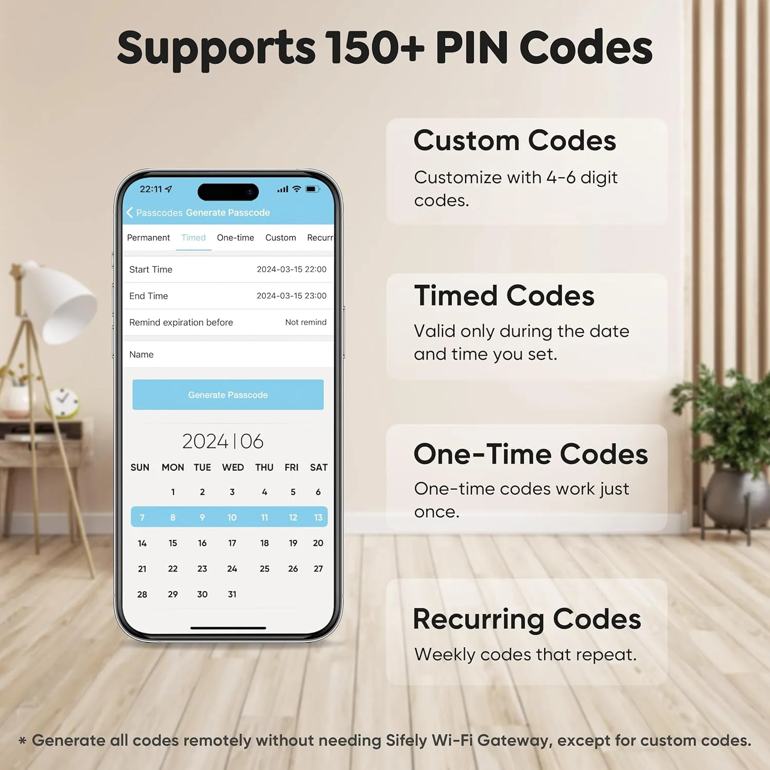 Keyless-Entry Fingerprint Deadbolt Smart Lock: Sifely Keyless Entry Door Lock, Digital Door Keypad, Electronic Deadbolt with Fingerprint & Code Access, Auto Locking, Easy to Install (Black)