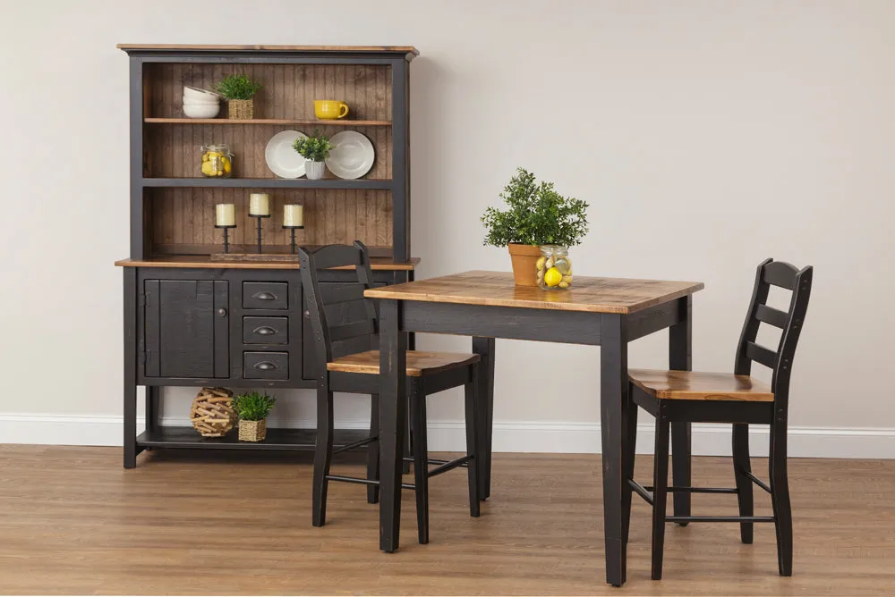 Kingston - Amish Open Shelf Sideboard Hutch