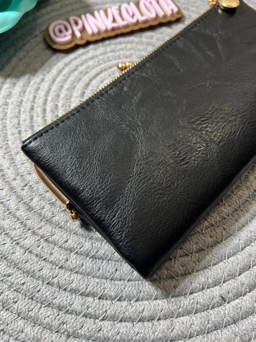 Kisslock Dual Budget wallet with Cash Envelope Dividers