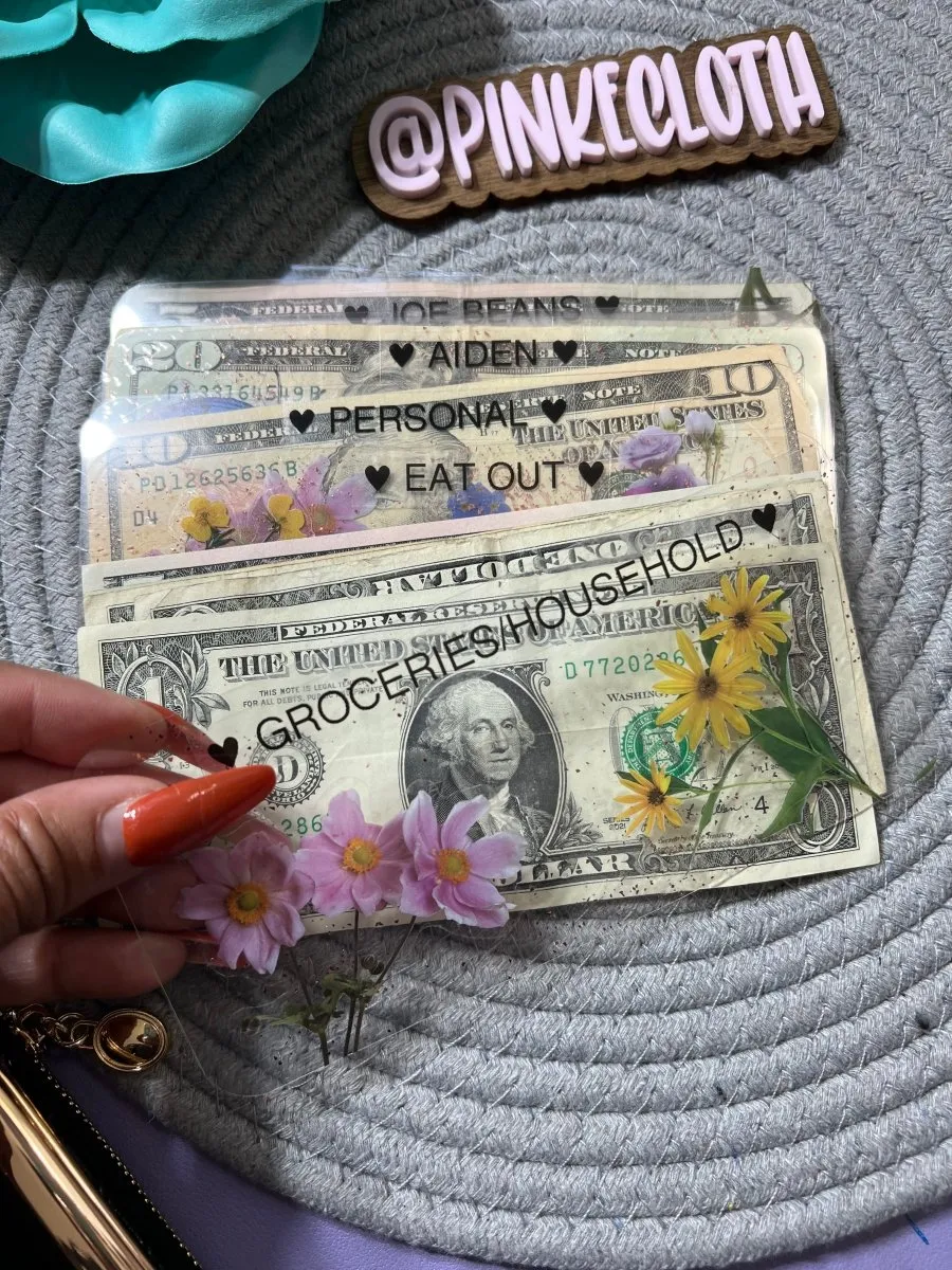 Kisslock Dual Budget wallet with Cash Envelope Dividers