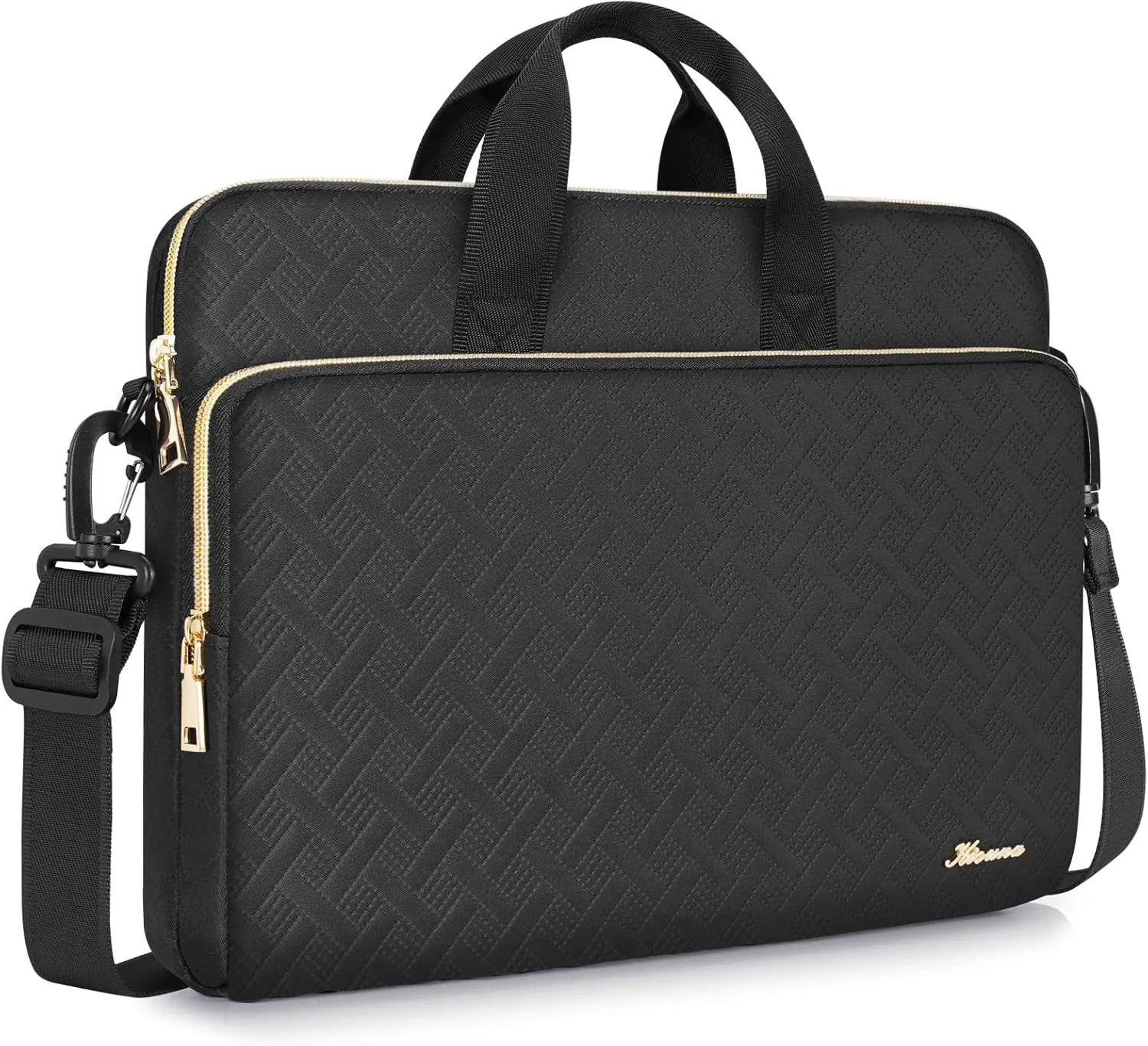 KIZUNA Laptop Sleeve Case 17 Inch Computer Shoulder Bag for for LG gram 17/17.3" MSI 17/Dell G7/17 Lenovo IdeaPad 3i Gen7/17.3" HP ProBook 470/Lenovo Ideapad 700,Black