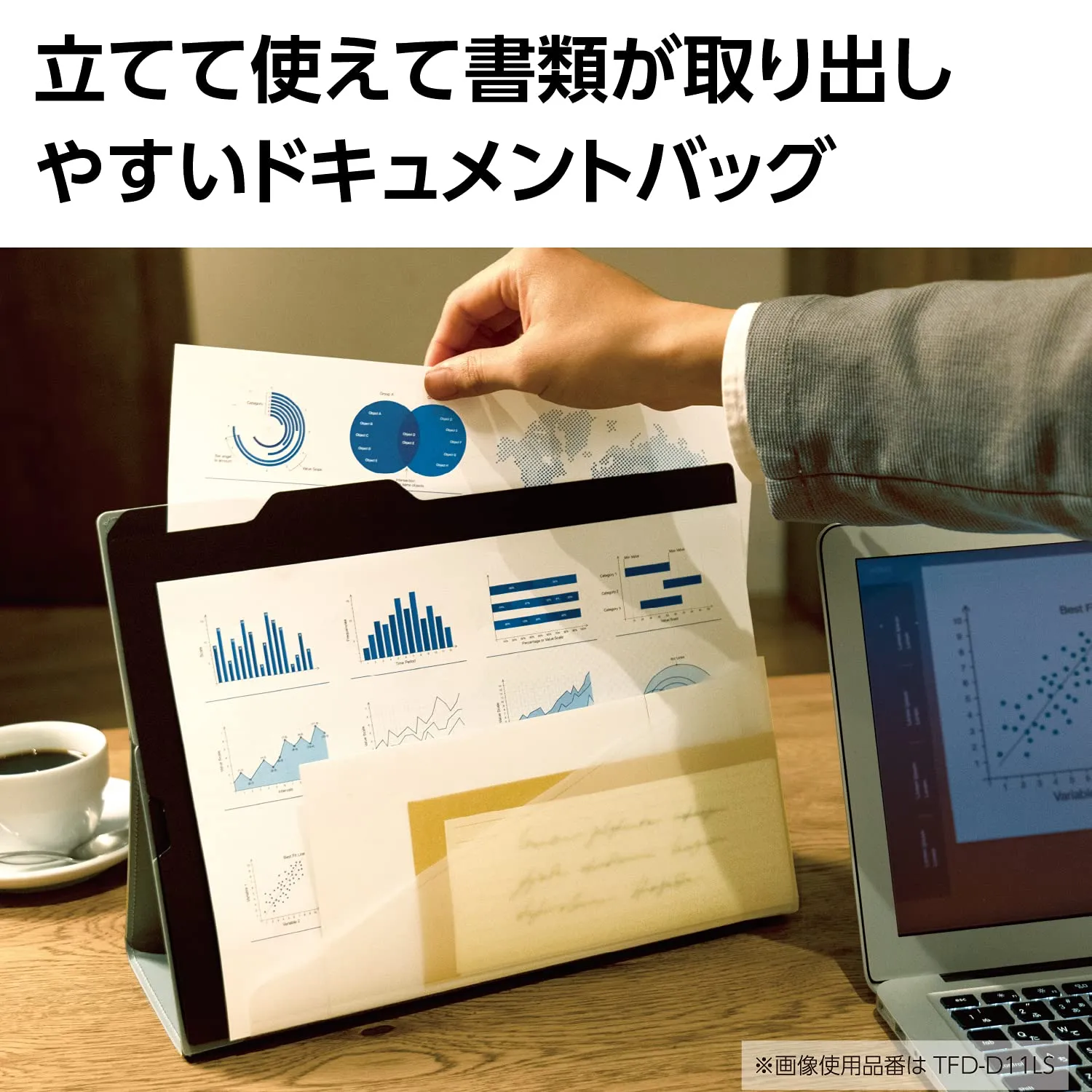 KOKUYO Stand Document Bag Third Field TFD-D11DM