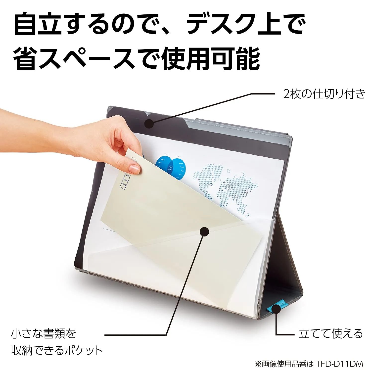 KOKUYO Stand Document Bag Third Field TFD-D11DM