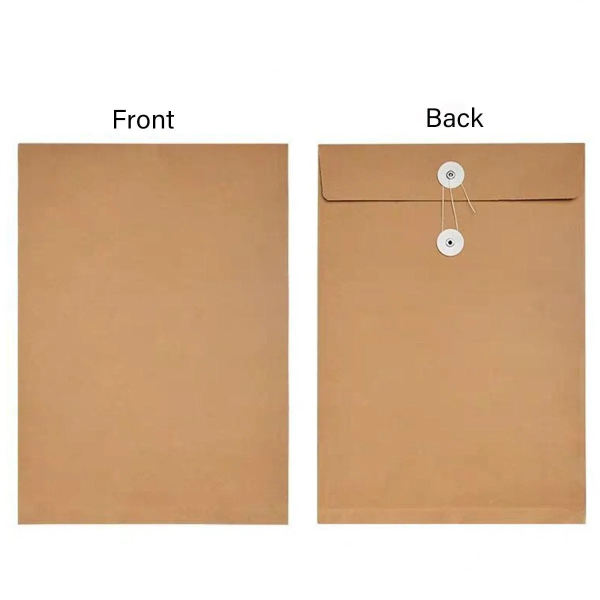 Kraft Paper Envelope File Folder 100PCS