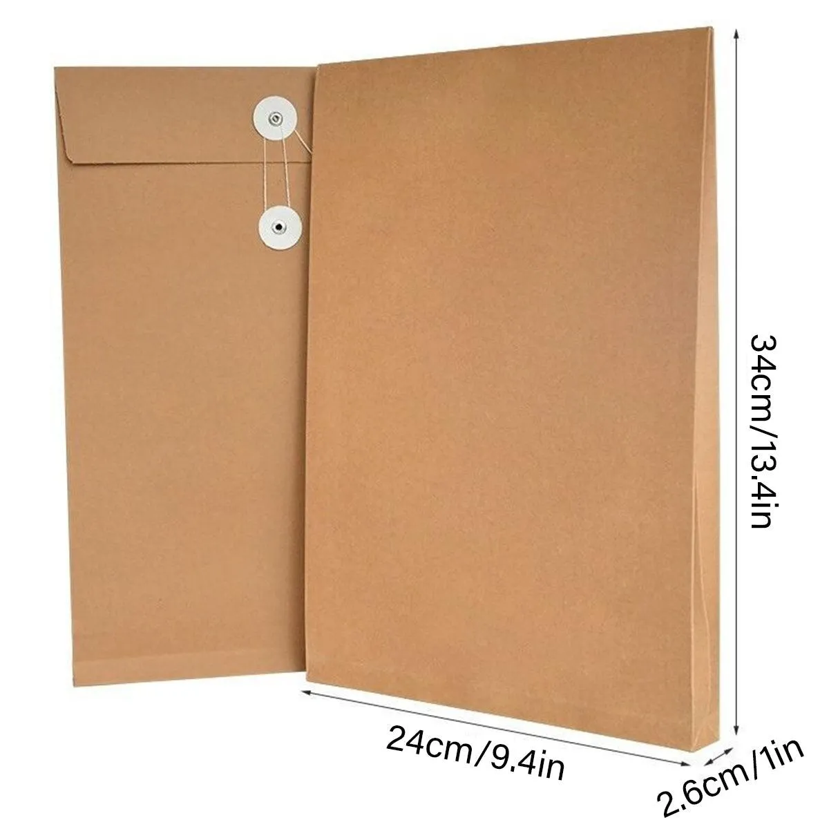 Kraft Paper Envelope File Folder 100PCS