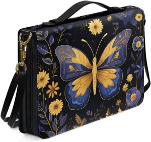 Kuiaobaty Bible Cover PU Leather Bible Protective Cover Zipper Bible Cases for Women Men