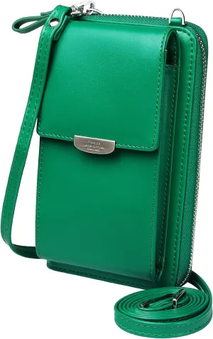 KUKOO Small Crossbody Bag Cell Phone Purse Wallet with Credit Card Slots for Women
