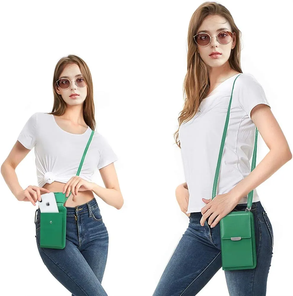 KUKOO Small Crossbody Bag Cell Phone Purse Wallet with Credit Card Slots for Women