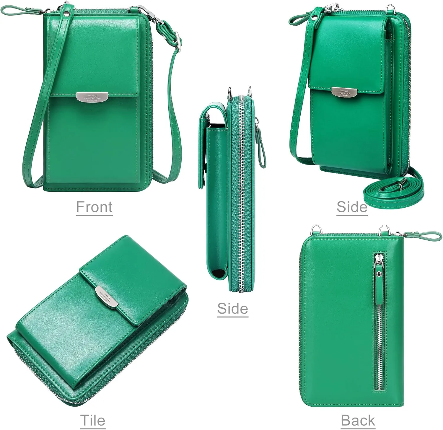 KUKOO Small Crossbody Bag Cell Phone Purse Wallet with Credit Card Slots for Women