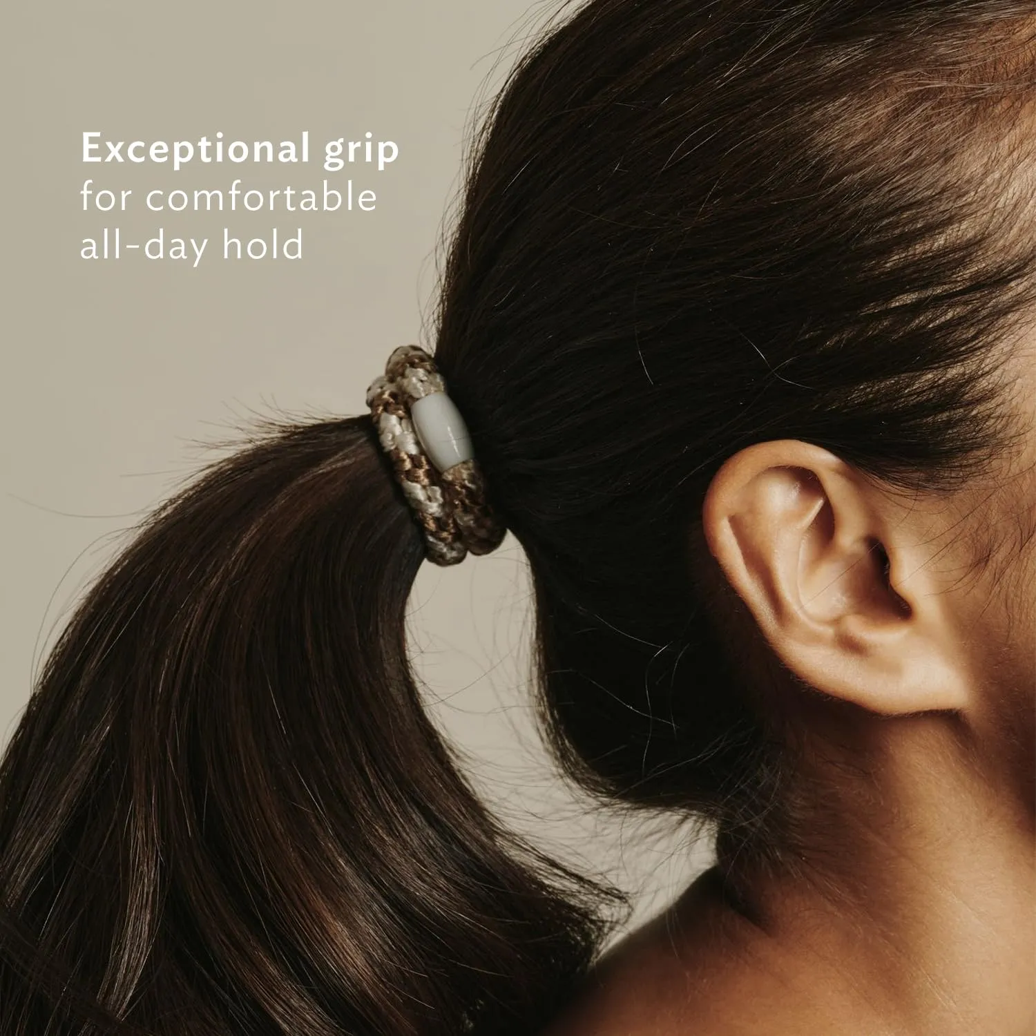 L. Erickson Grab & Go Pony Tube - Ballerina - 15 Pack Ponytail Holder Hair Ties