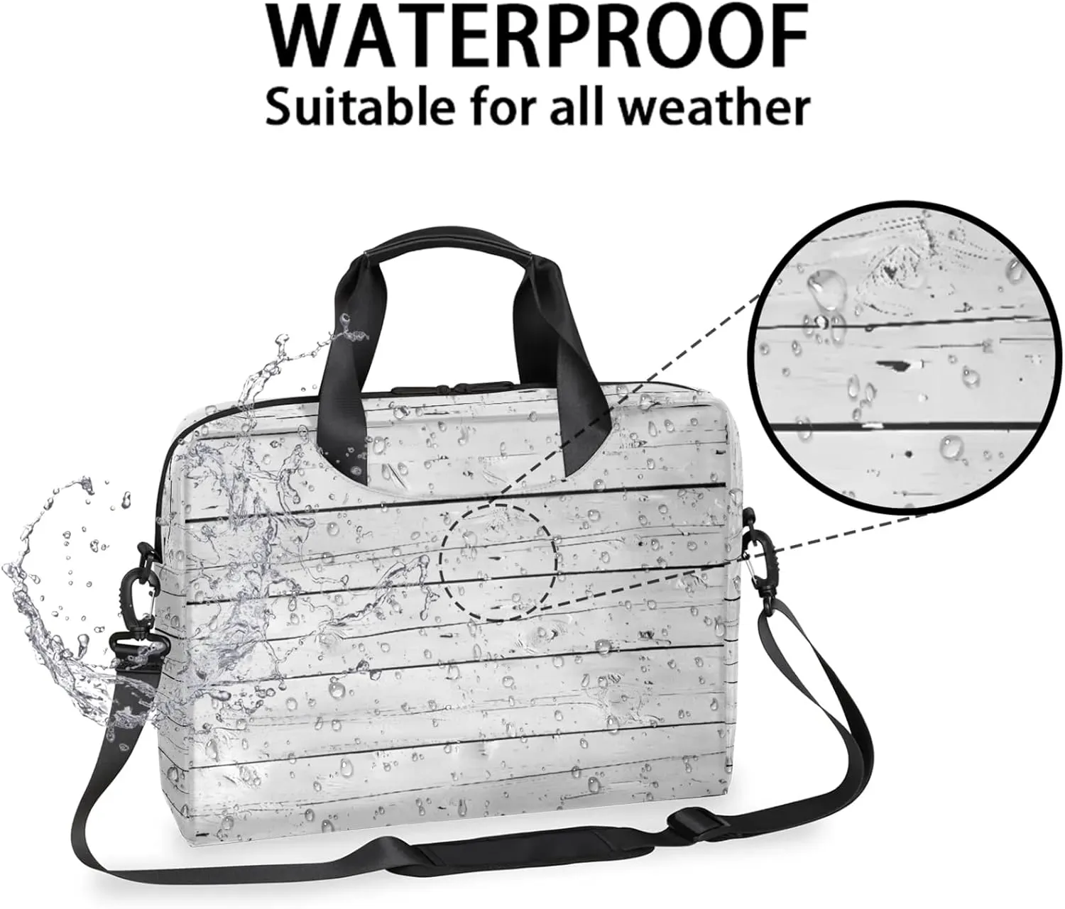 Laptop Bag 15.6 Inch Laptop Sleeve Case with Shoulder Straps Computer Slim Briefcase for Men and Women