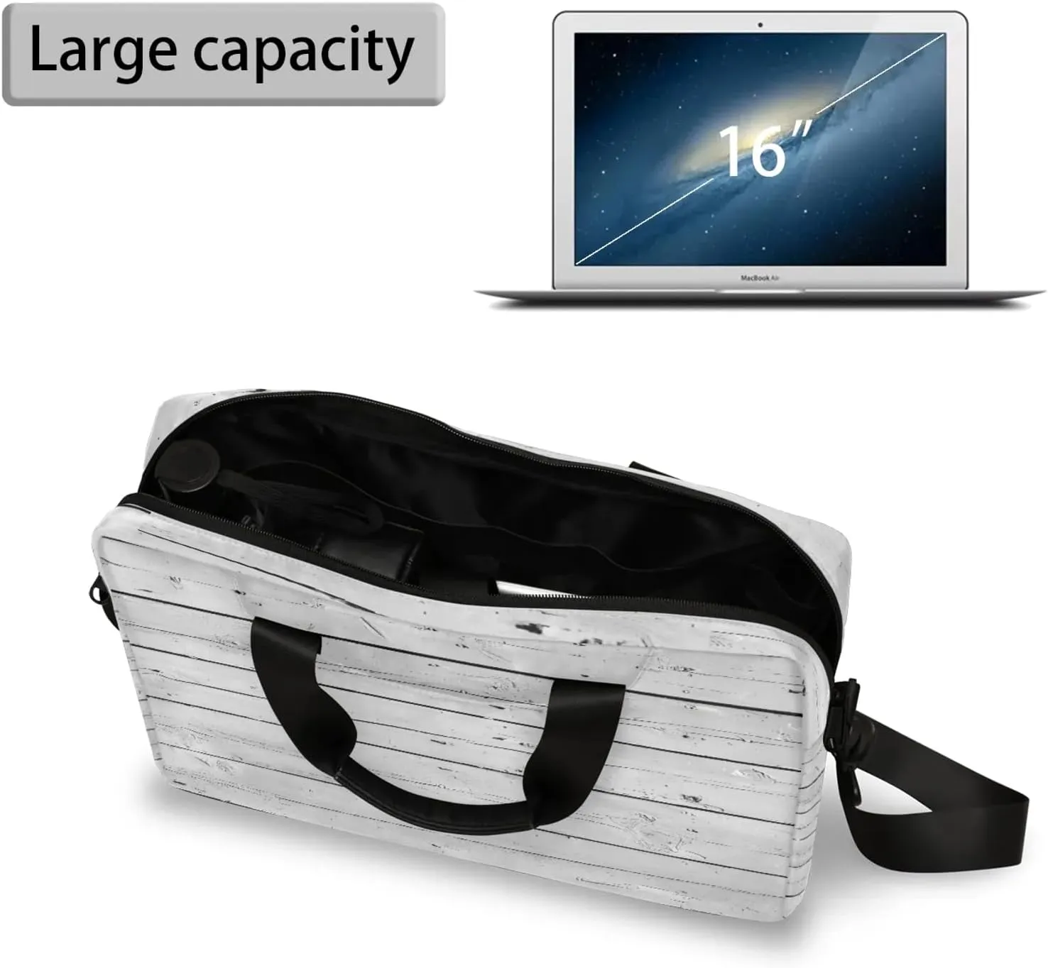 Laptop Bag 15.6 Inch Laptop Sleeve Case with Shoulder Straps Computer Slim Briefcase for Men and Women