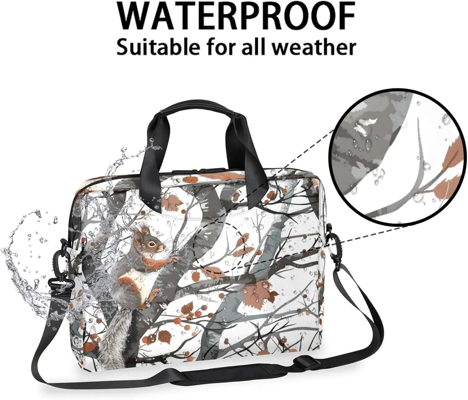 Laptop Bag 15.6 Inch Laptop Sleeve Case with Shoulder Straps Computer Slim Briefcase for Men and Women