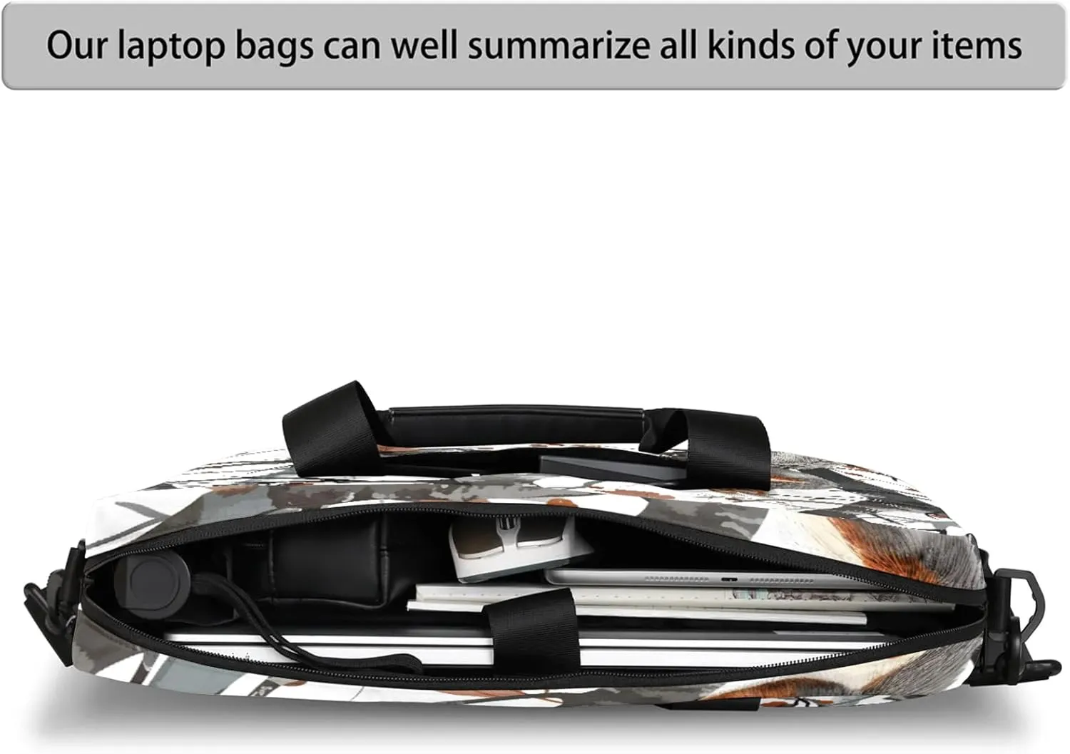 Laptop Bag 15.6 Inch Laptop Sleeve Case with Shoulder Straps Computer Slim Briefcase for Men and Women