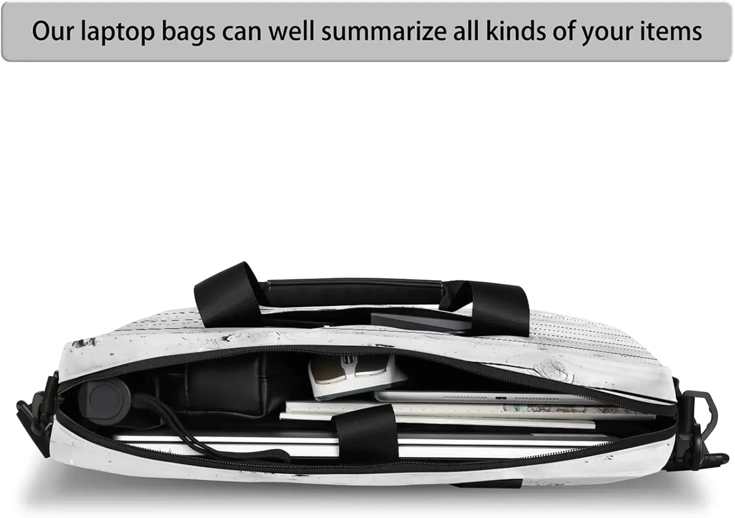 Laptop Bag 15.6 Inch Laptop Sleeve Case with Shoulder Straps Computer Slim Briefcase for Men and Women
