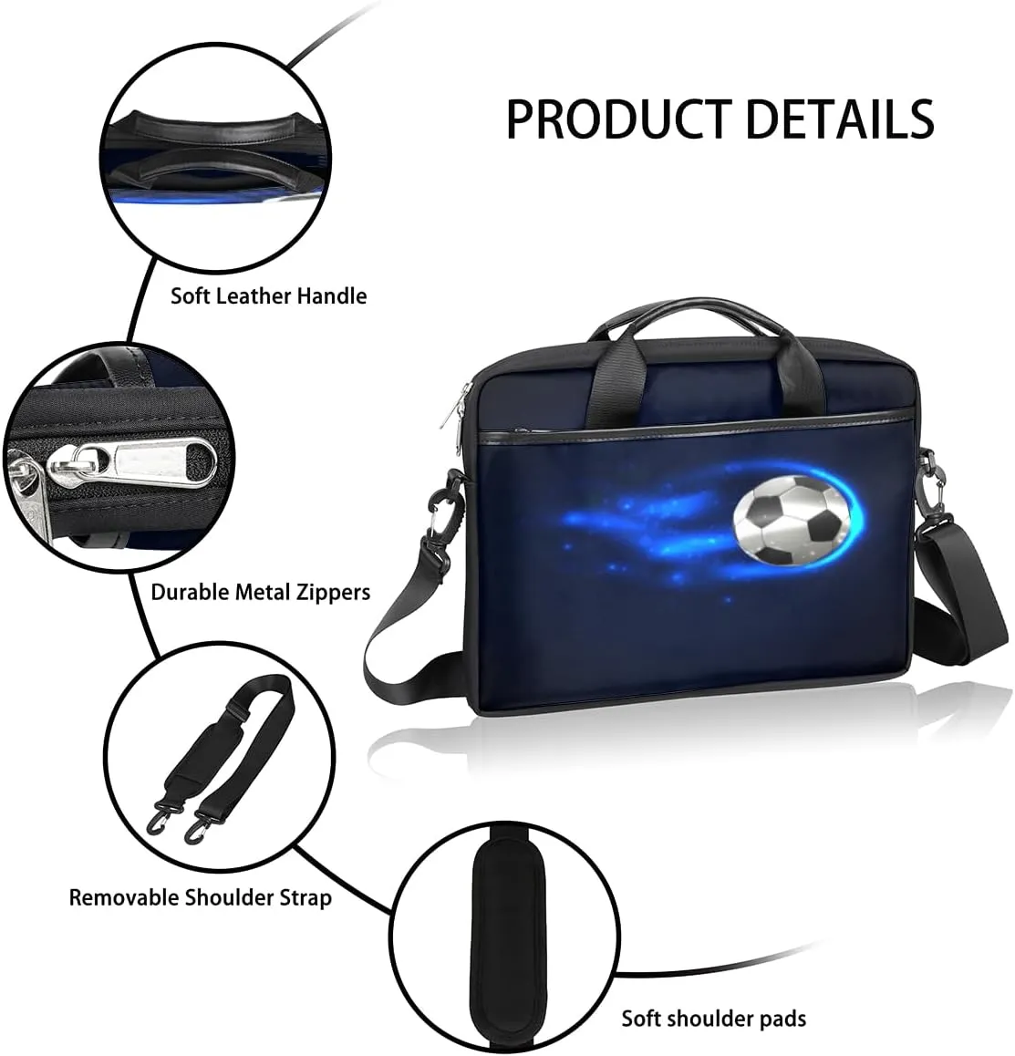 Laptop Bag Case Shoulder Messenger Carrying Bag 13 14 15 Inch Waterproof Computer Sleeve Cover