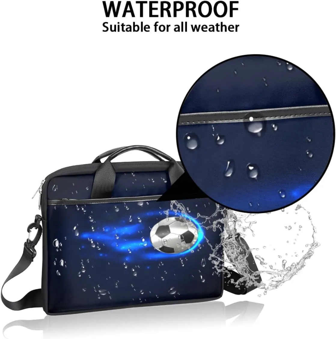 Laptop Bag Case Shoulder Messenger Carrying Bag 13 14 15 Inch Waterproof Computer Sleeve Cover