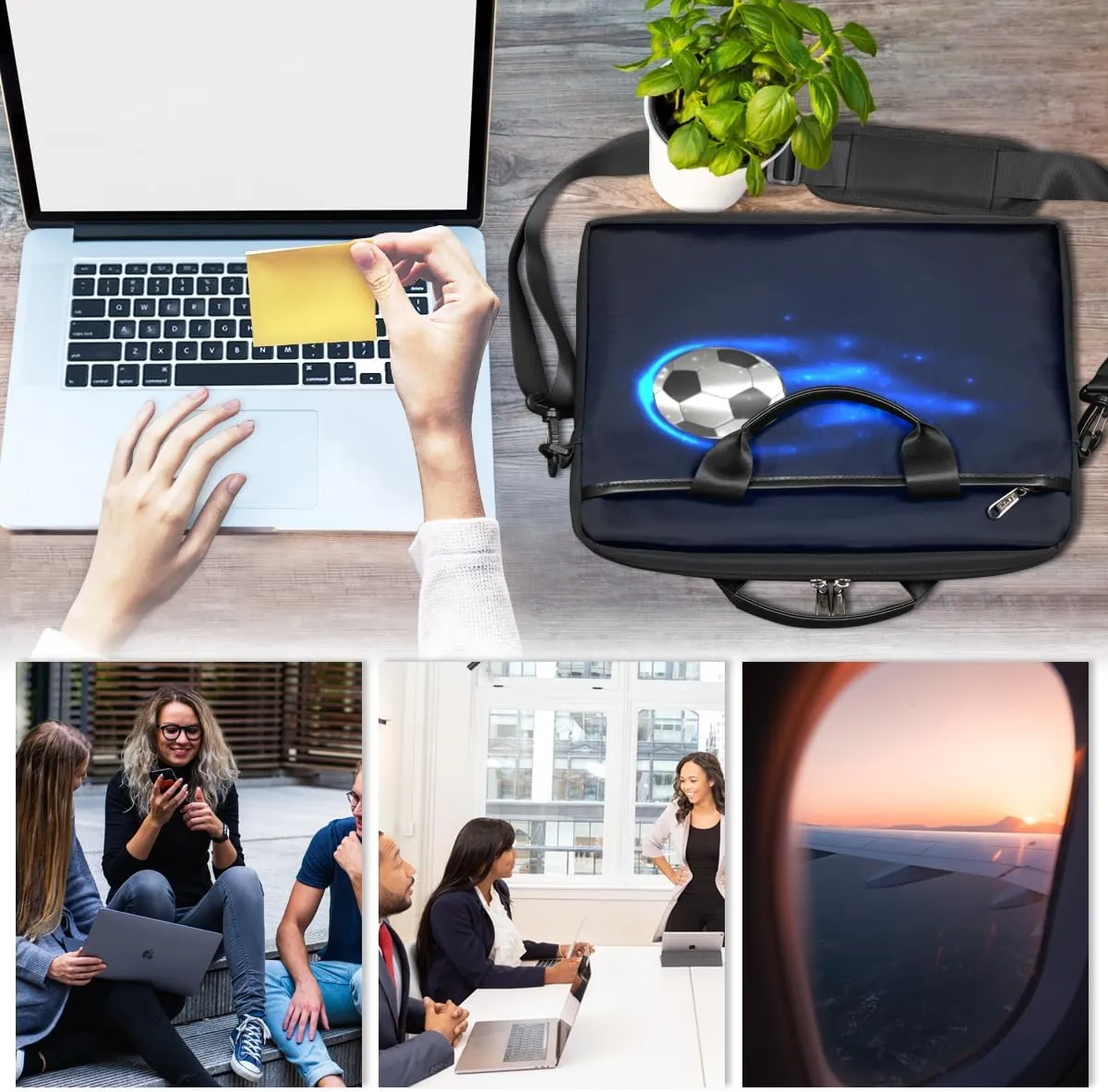 Laptop Bag Case Shoulder Messenger Carrying Bag 13 14 15 Inch Waterproof Computer Sleeve Cover