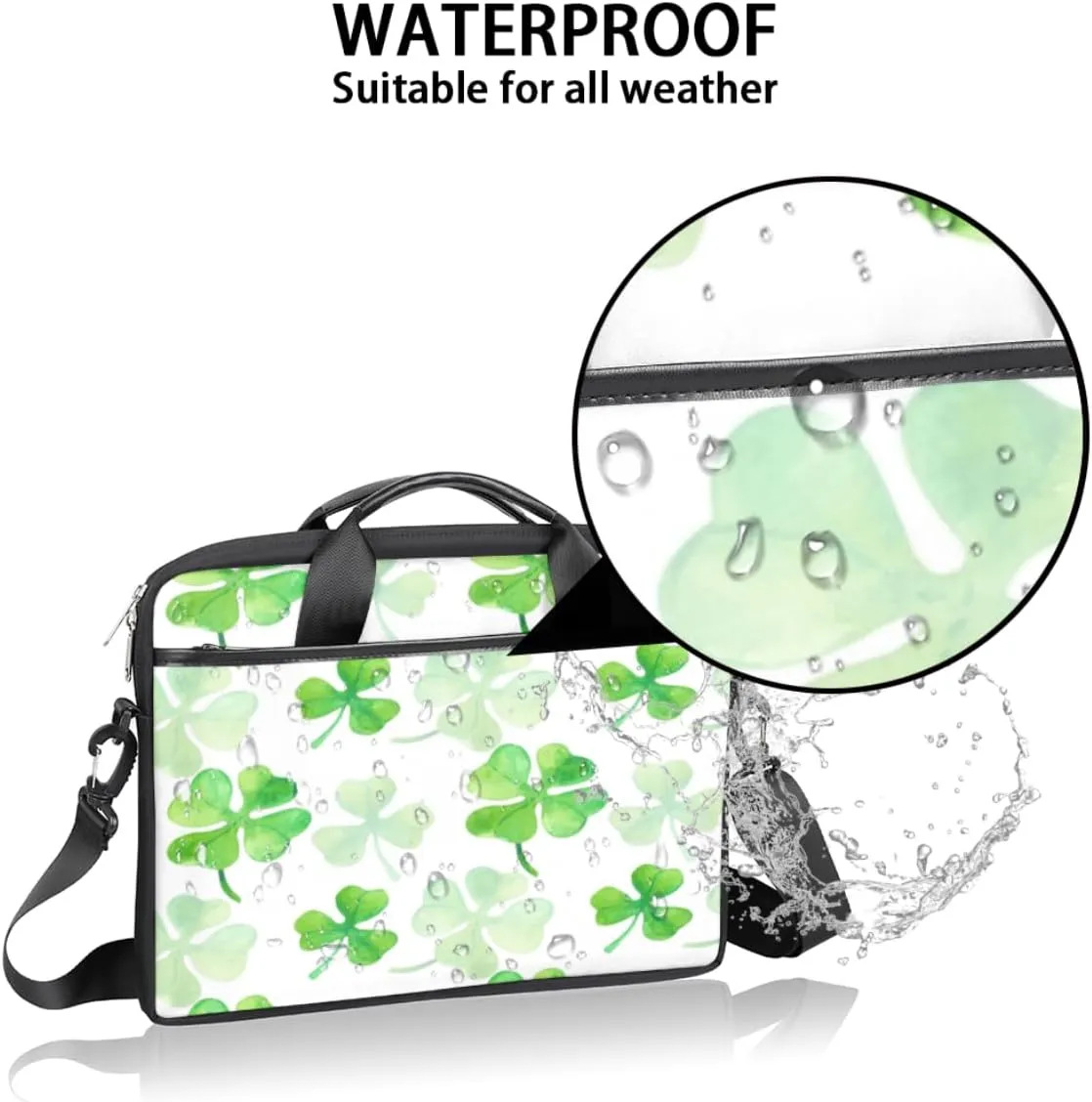 Laptop Bag Case Shoulder Messenger Carrying Bag 13 14 15 Inch Waterproof Computer Sleeve Cover
