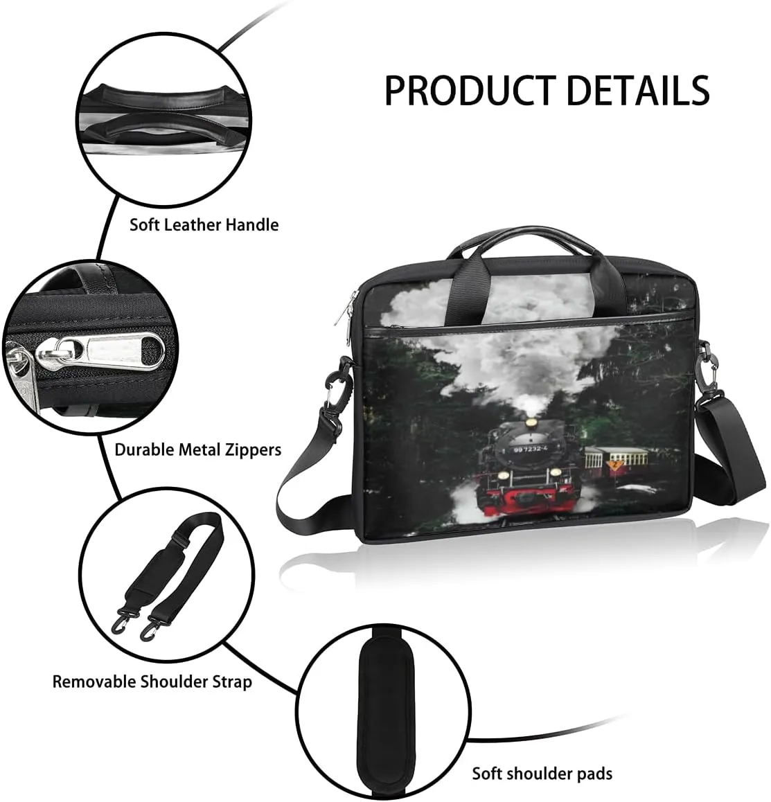 Laptop Bag Case Shoulder Messenger Carrying Bag 13 14 15 Inch Waterproof Computer Sleeve Cover