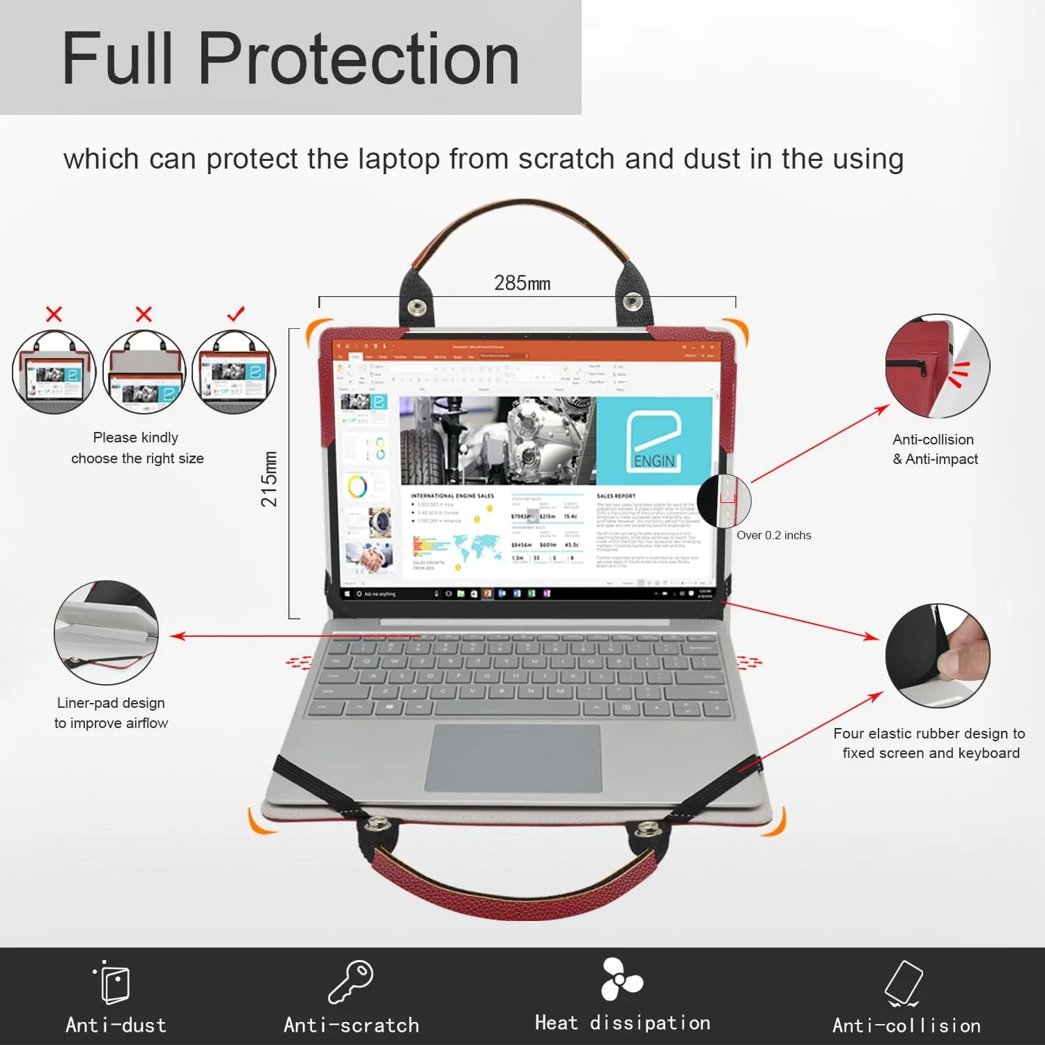 Laptop Case Cover Sleeve for Acer Predator Triton 14 PT14-51 PT14-51-78B4 PT14-51-7979 with Portable Bag with Bag Handle,Blue