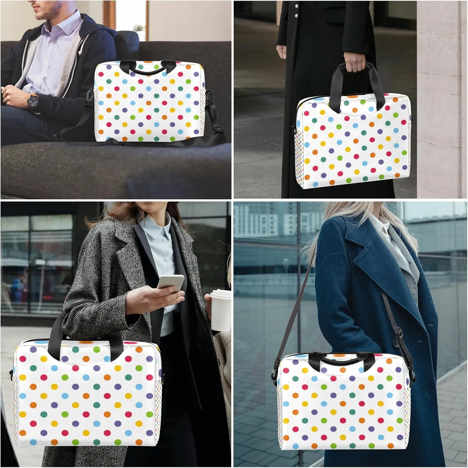 Laptop Shoulder Bag 14 15 15.6 inch Computer Bags Travel Offices Work Carrying Handbag Briefcase