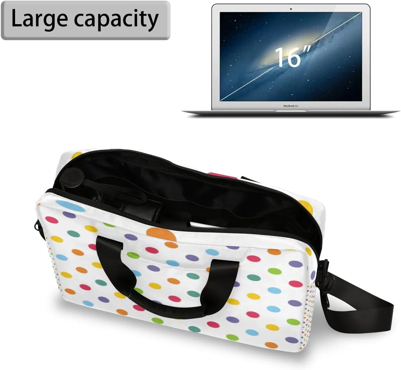 Laptop Shoulder Bag 14 15 15.6 inch Computer Bags Travel Offices Work Carrying Handbag Briefcase