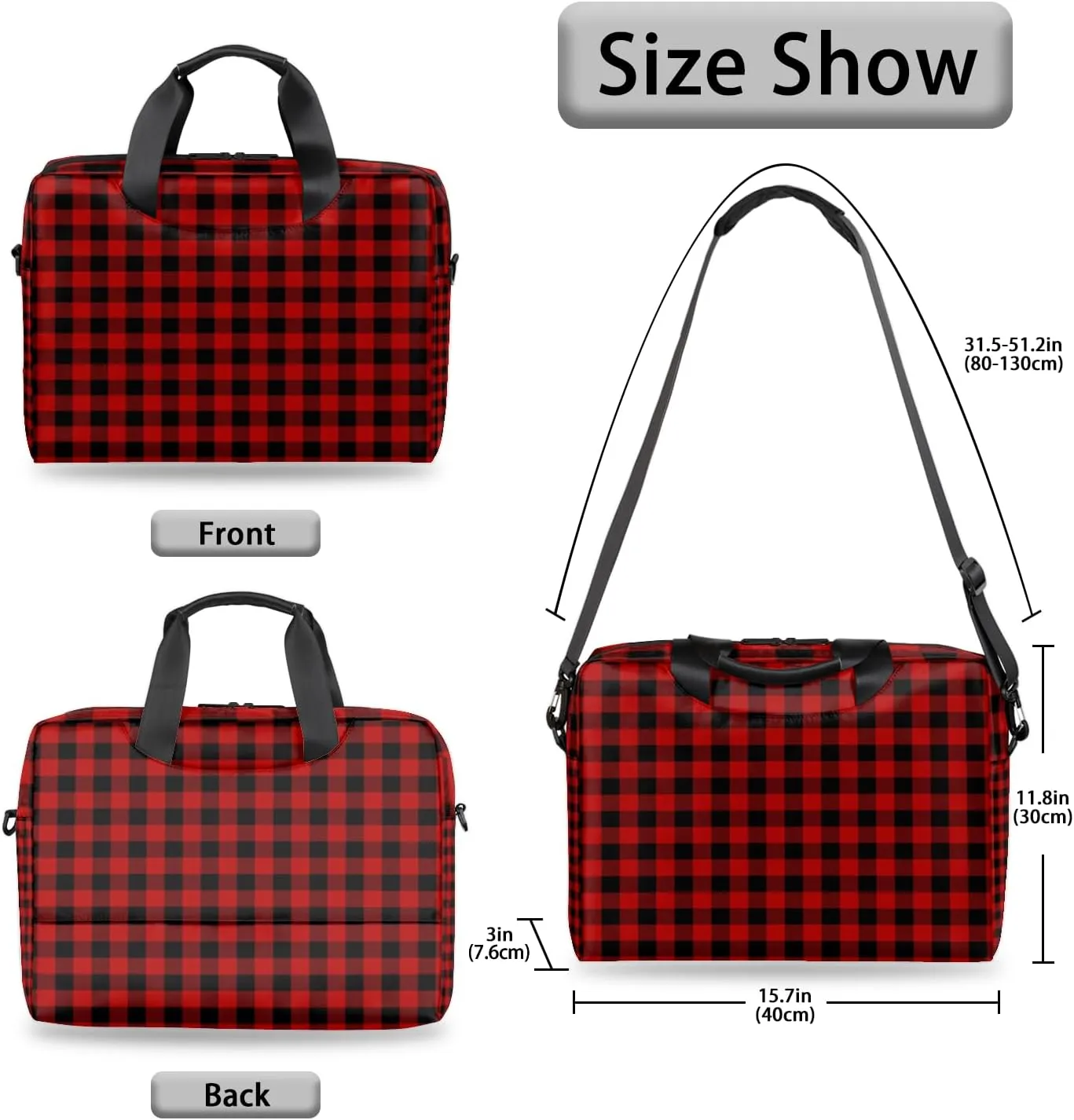 Laptop Shoulder Bag 14 15 15.6 inch Computer Travel Offices Work Briefcase Bags