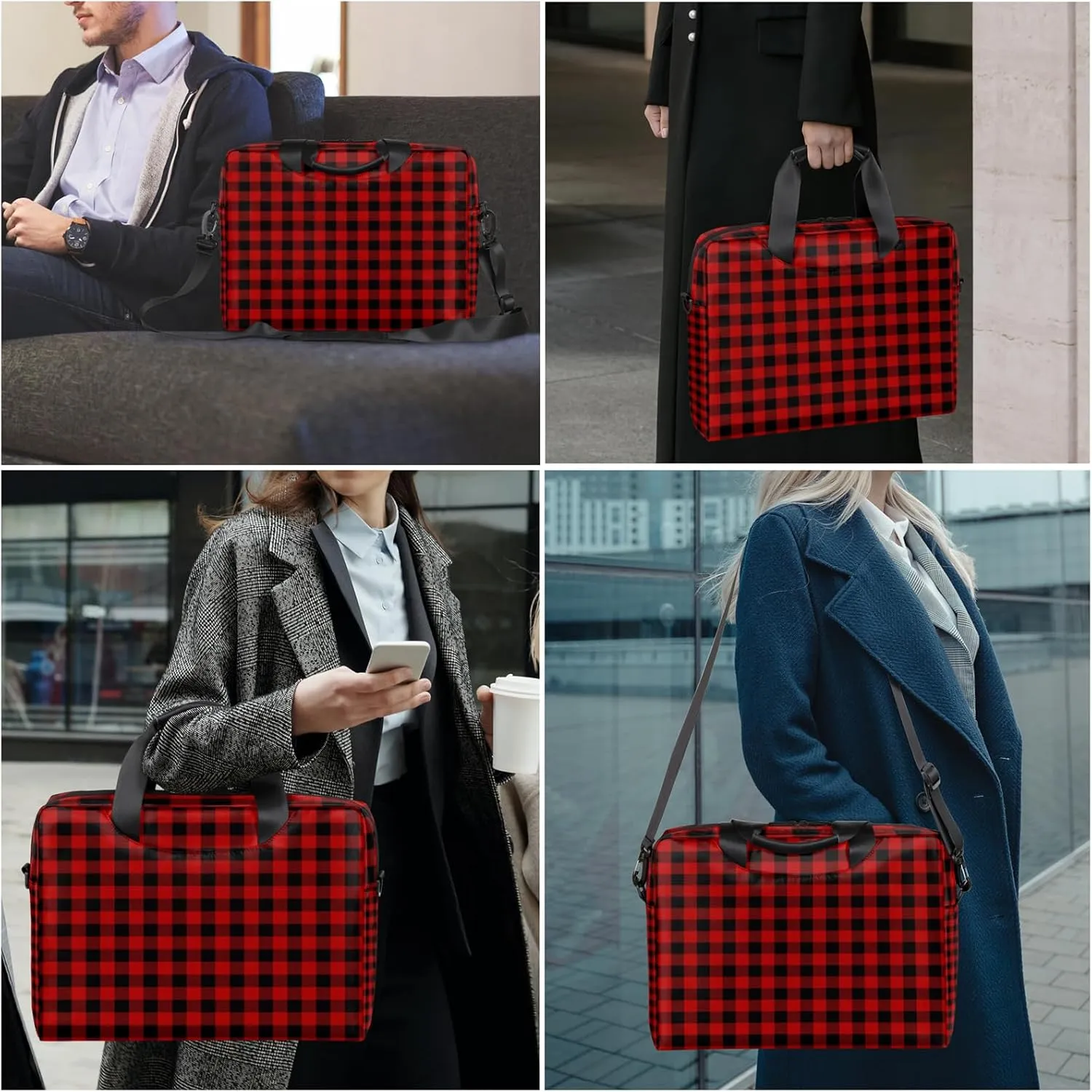 Laptop Shoulder Bag 14 15 15.6 inch Computer Travel Offices Work Briefcase Bags