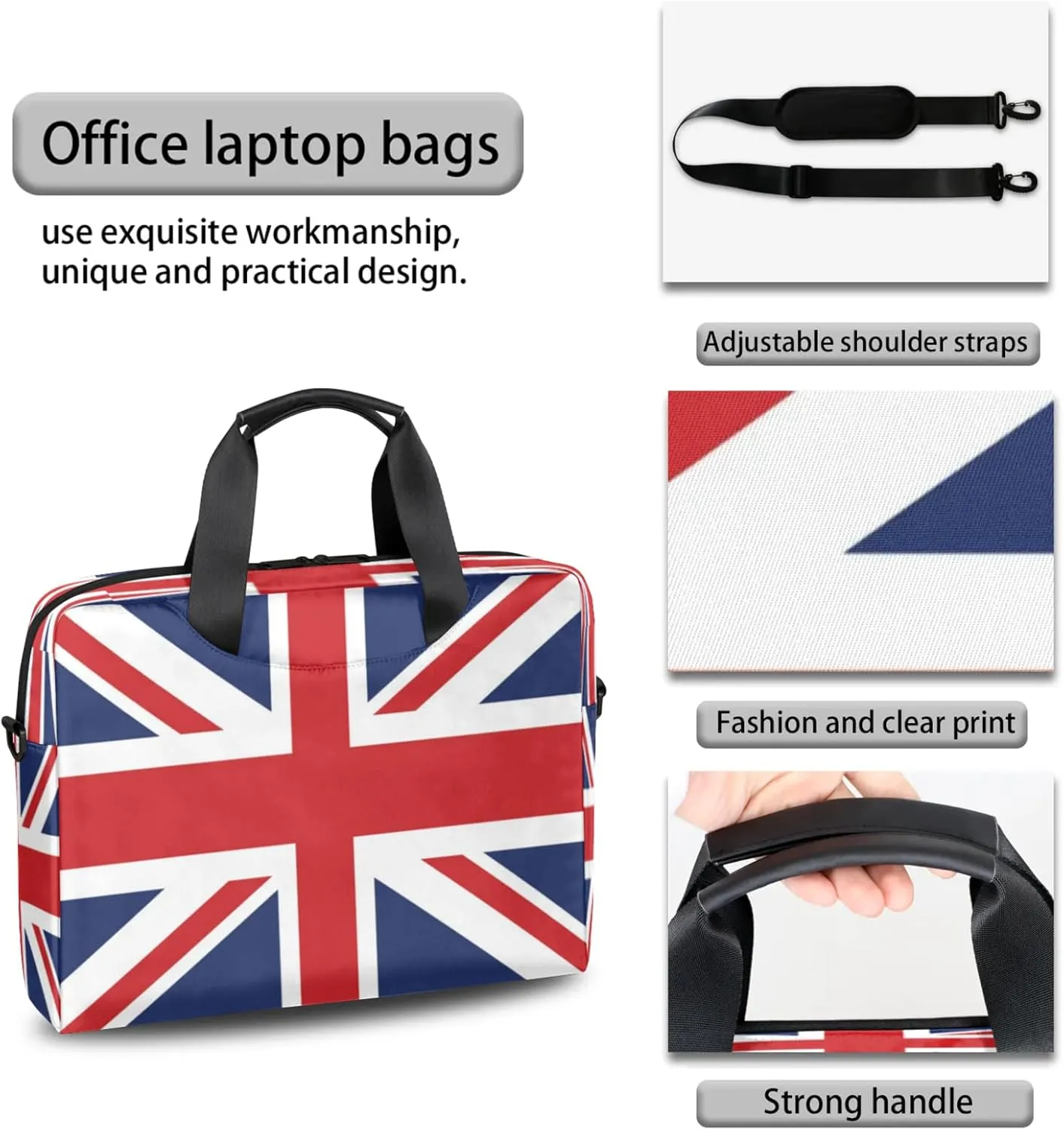 Laptop Shoulder Bag Compatible with Handle, Messenger Shoulder Case for Laptop or Tablet, Laptop Carrying Case
