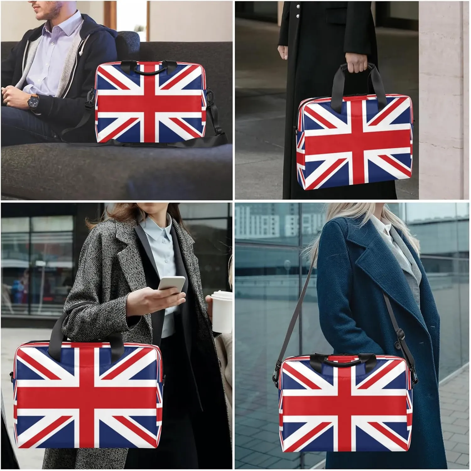 Laptop Shoulder Bag Compatible with Handle, Messenger Shoulder Case for Laptop or Tablet, Laptop Carrying Case