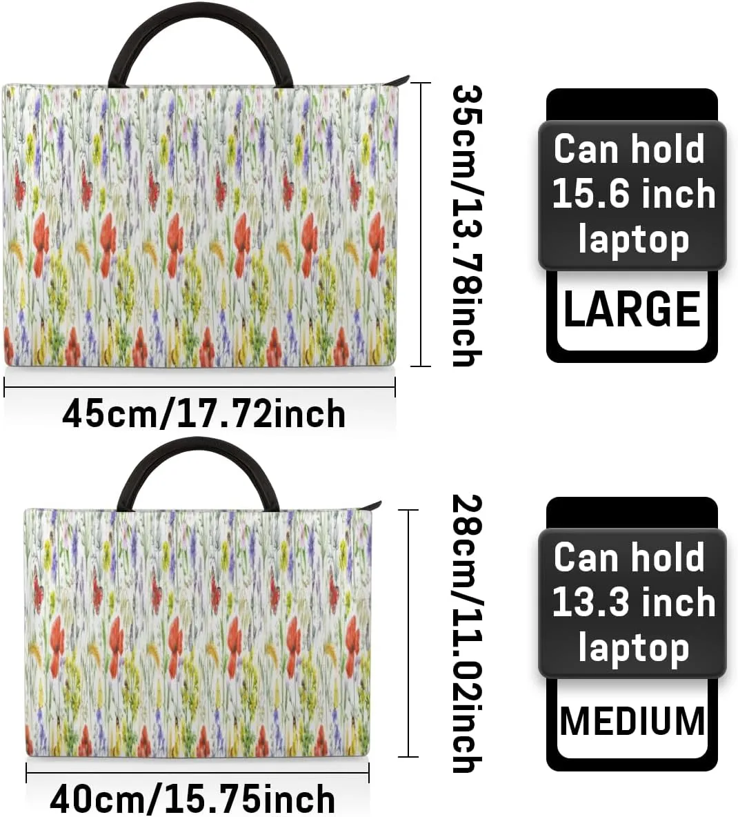Laptop Sleeve Case for Women Men Laptop Bag Durable Travel Computer Carrying Bag with Handle Accessories Bags