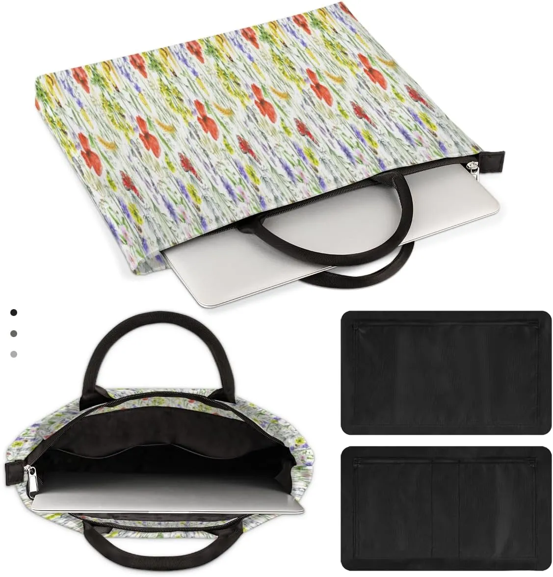 Laptop Sleeve Case for Women Men Laptop Bag Durable Travel Computer Carrying Bag with Handle Accessories Bags