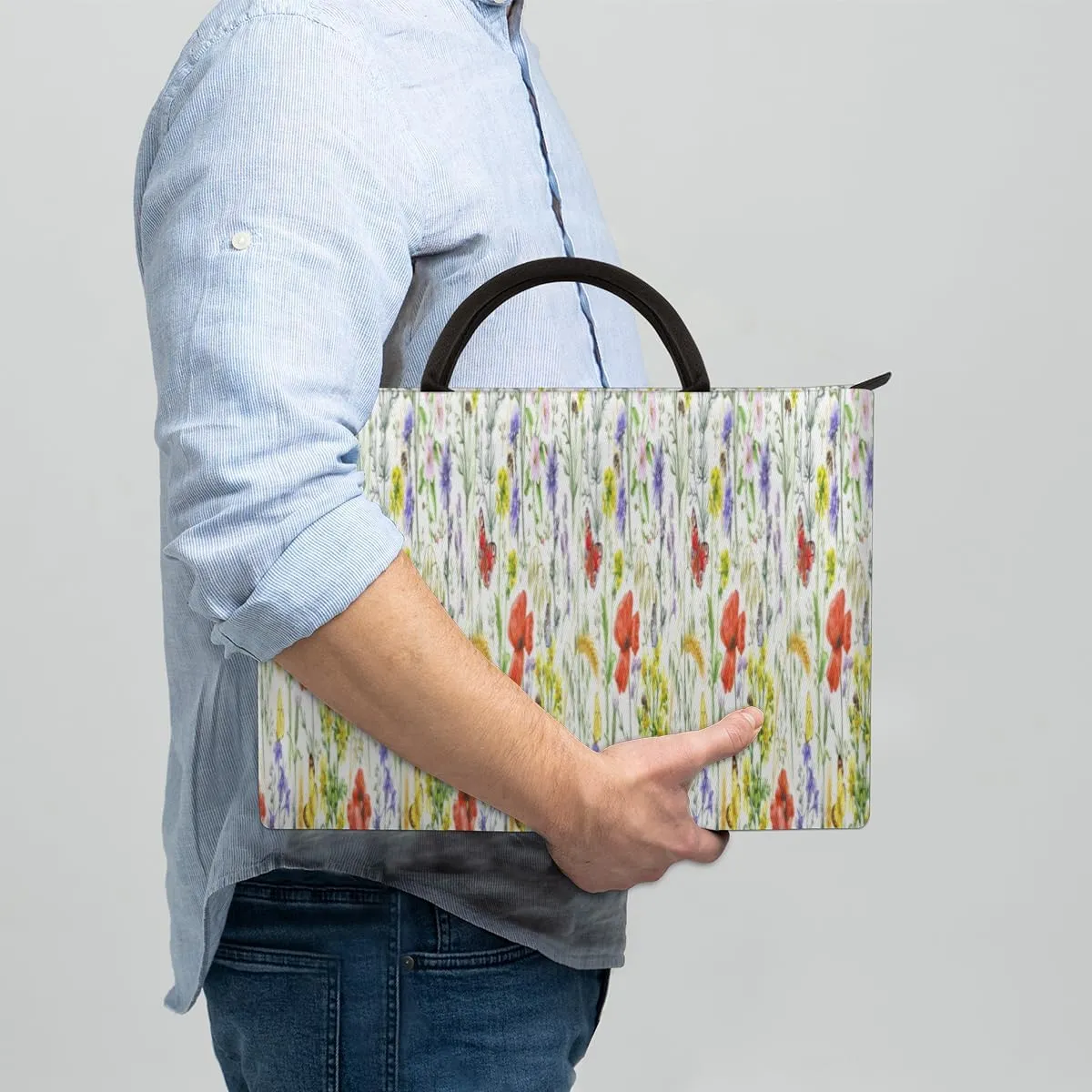 Laptop Sleeve Case for Women Men Laptop Bag Durable Travel Computer Carrying Bag with Handle Accessories Bags