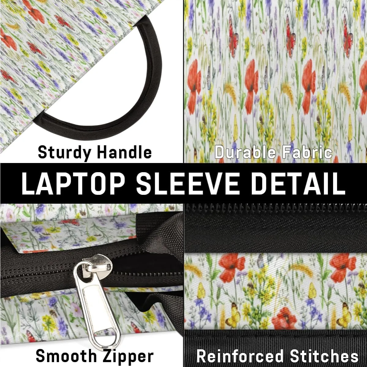 Laptop Sleeve Case for Women Men Laptop Bag Durable Travel Computer Carrying Bag with Handle Accessories Bags