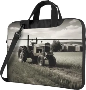 Laptop Tote Bag Men Women Tractor Agriculture Tranquil Shoulder Laptop Sleeve Briefcase Messenger Computer Bag