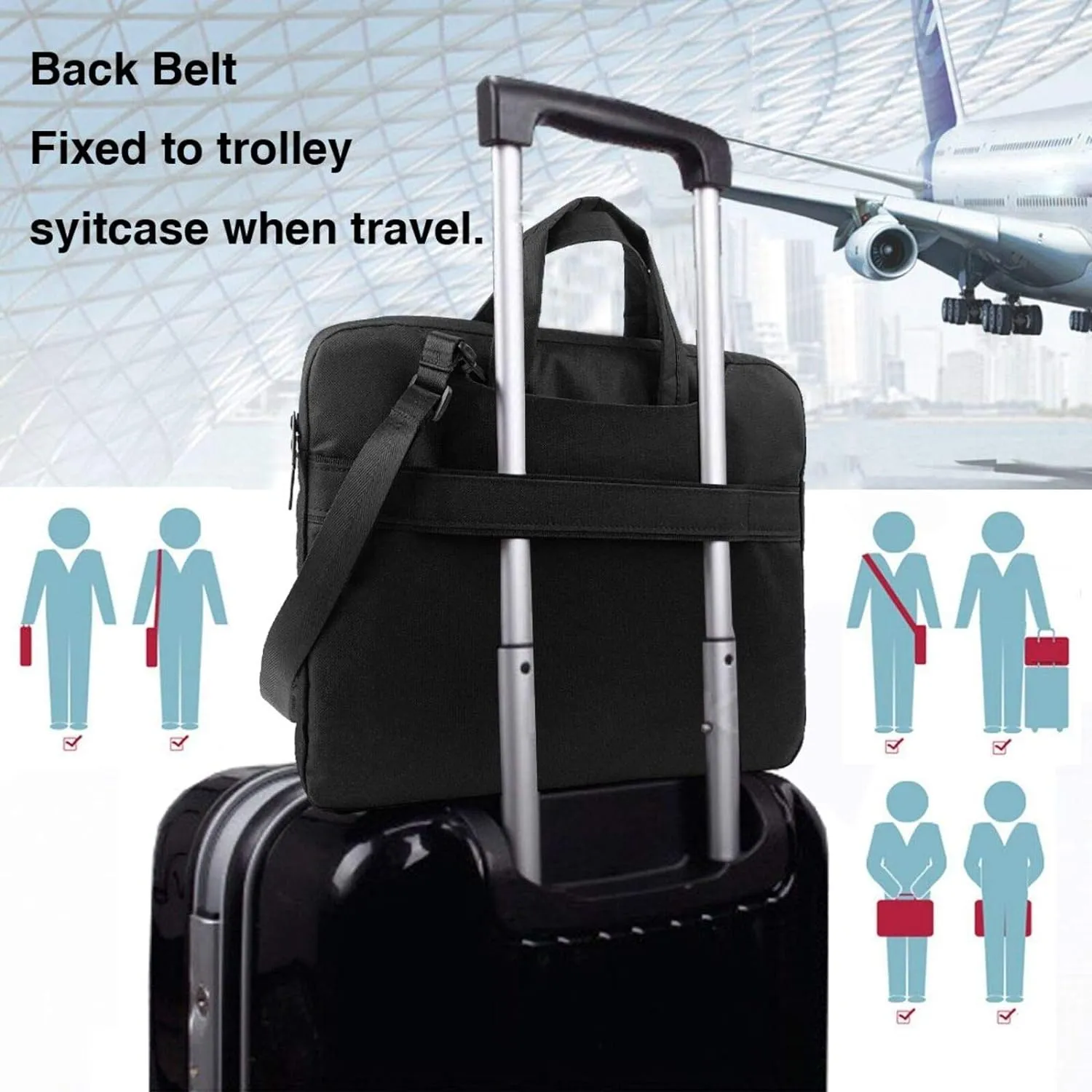 Laptop Tote Bag Men Women Tractor Agriculture Tranquil Shoulder Laptop Sleeve Briefcase Messenger Computer Bag