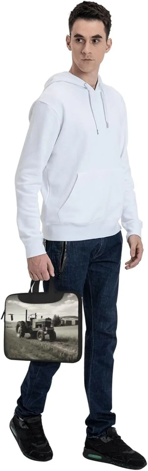 Laptop Tote Bag Men Women Tractor Agriculture Tranquil Shoulder Laptop Sleeve Briefcase Messenger Computer Bag