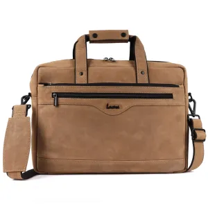 Laveri Genuine Leather Office Laptop Bag