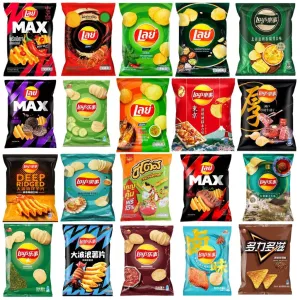 L.a.y.s POTATO/CORN CHIPS ASIA-CHINA-THAILAND-VIETNAM-JAPAN-KOREA-TAIWAN Variety Pack TWENTY BAGS (20) 30G-70G EACH NO DOUBLES. Flavors will vary New Flavors added periodically
