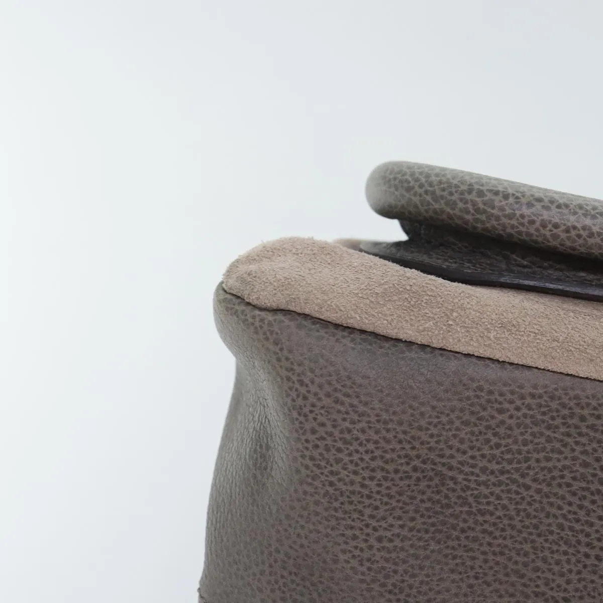 Leather 2way am6848 Seamless Cost-effective Paraty Bag Tote Suede Chloe Gray