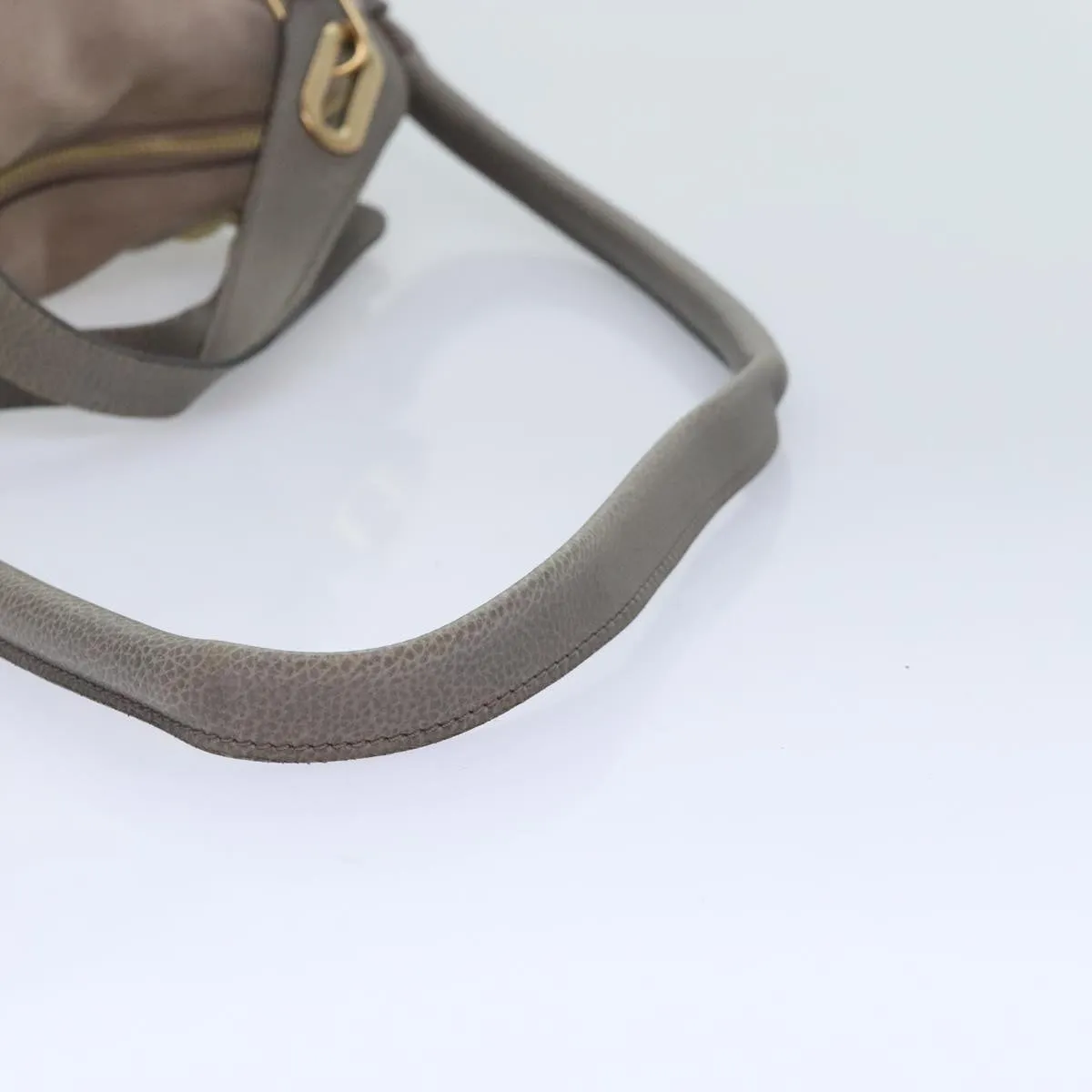 Leather 2way am6848 Seamless Cost-effective Paraty Bag Tote Suede Chloe Gray
