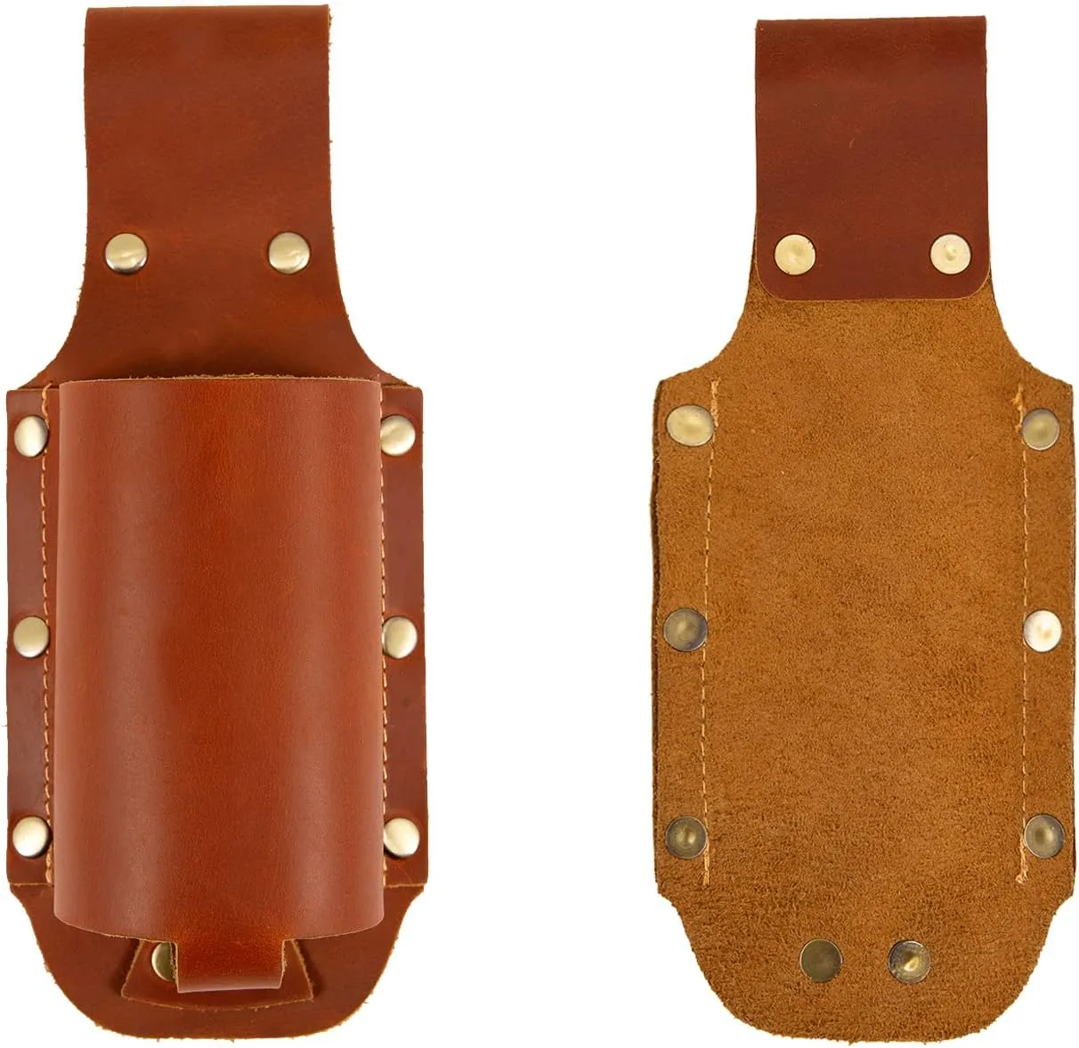 Leather Beer Holster Belt Holder - Bottle Holders for Beer Drinkers/Lovers - Grilling Gifts for Men/Father Day/Christmas