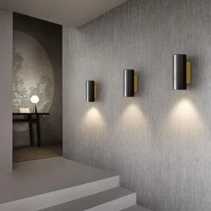 LED Wall Light, Marble Up and Down Wall Mount Lighting, Indoor Decoration Wall Lamp H65 Brass Wall Sconce E27 Lighting Fixtures for Bedroom Headboard Background Wall Staise (C)