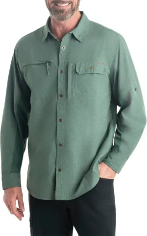 Legendary Whitetails Men's Quick Dry Moisture Wicking UPF 50  Uv Sun Protection Long Sleeve Fishing Shirt