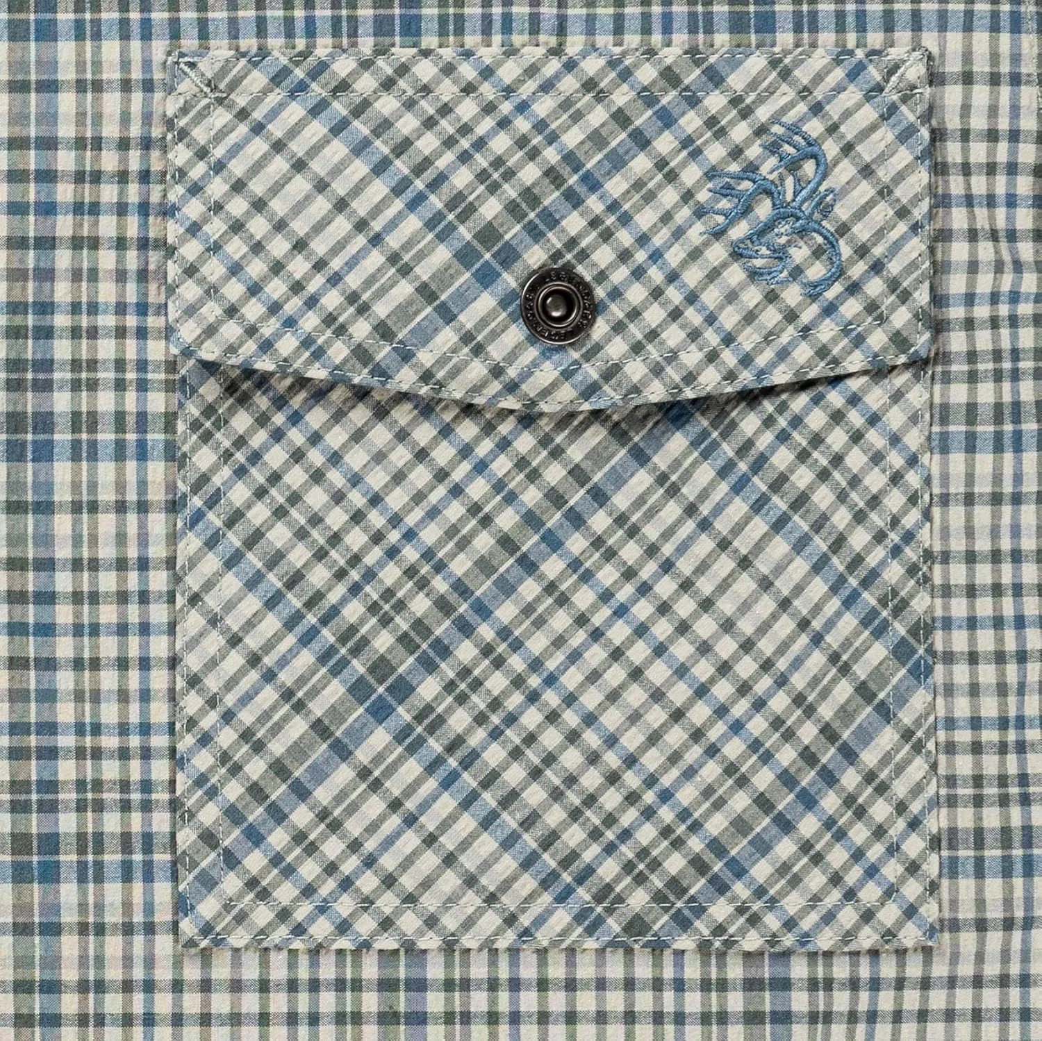 Legendary Whitetails Men's Stretch Woven Plaid UPF 30  Uv Moisture Wicking Short Sleeve Shirt