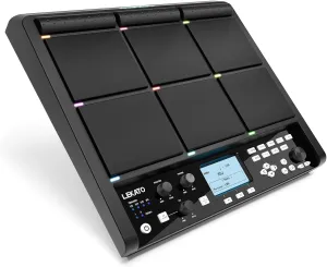 LEKATO Electric Drum Pad with 9 Velocity-Sensitive Percussion Sample Pad, 1,000  Sounds, 32GB Internal Memory, Bluetooth, Drum Set Pad Multipad with MIDI, 24 FX, 4 Trigger Inputs