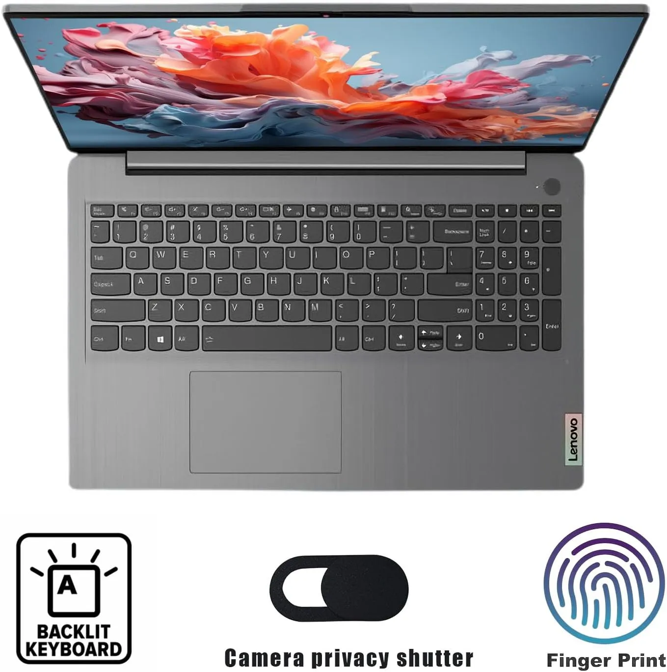 Lenovo Touchscreen IdeaPad Laptop, Intel Core i7-1255U, 15.6 FHD IPS, 40GB RAM, 2.5TB Storage (2TB PCIe SSD   512GB External HD), Backlit Keyboard, Fingerprint, Wi-Fi-6, Win 11 Pro, w/WOWPC Bundle