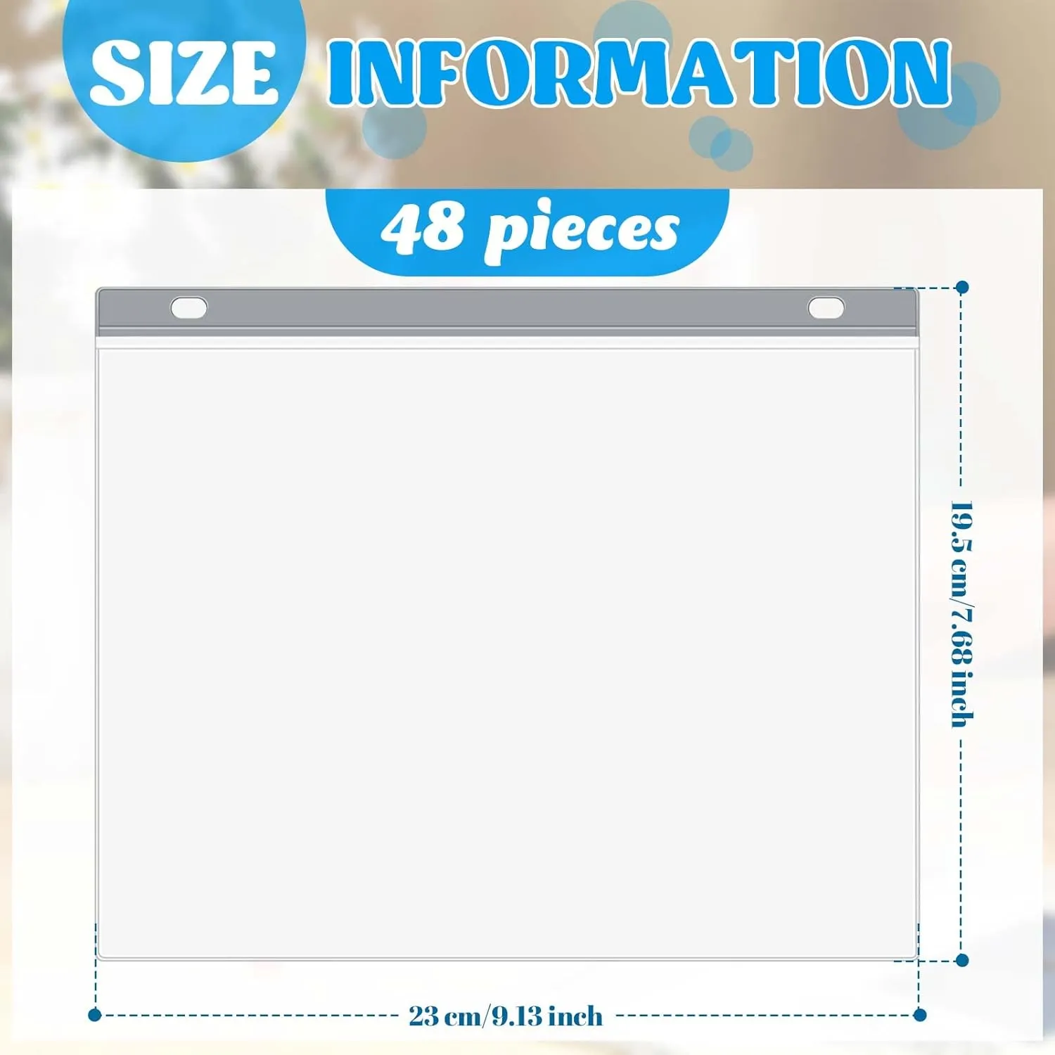 Lewtemi 48 Packs Race Bib Display Vinyl Protector Sheets Running Medal Hanger Display Clear Protective Medal Holder Plastic Race Bib Holder Sleeves for Marathon Runners Players Athletes
