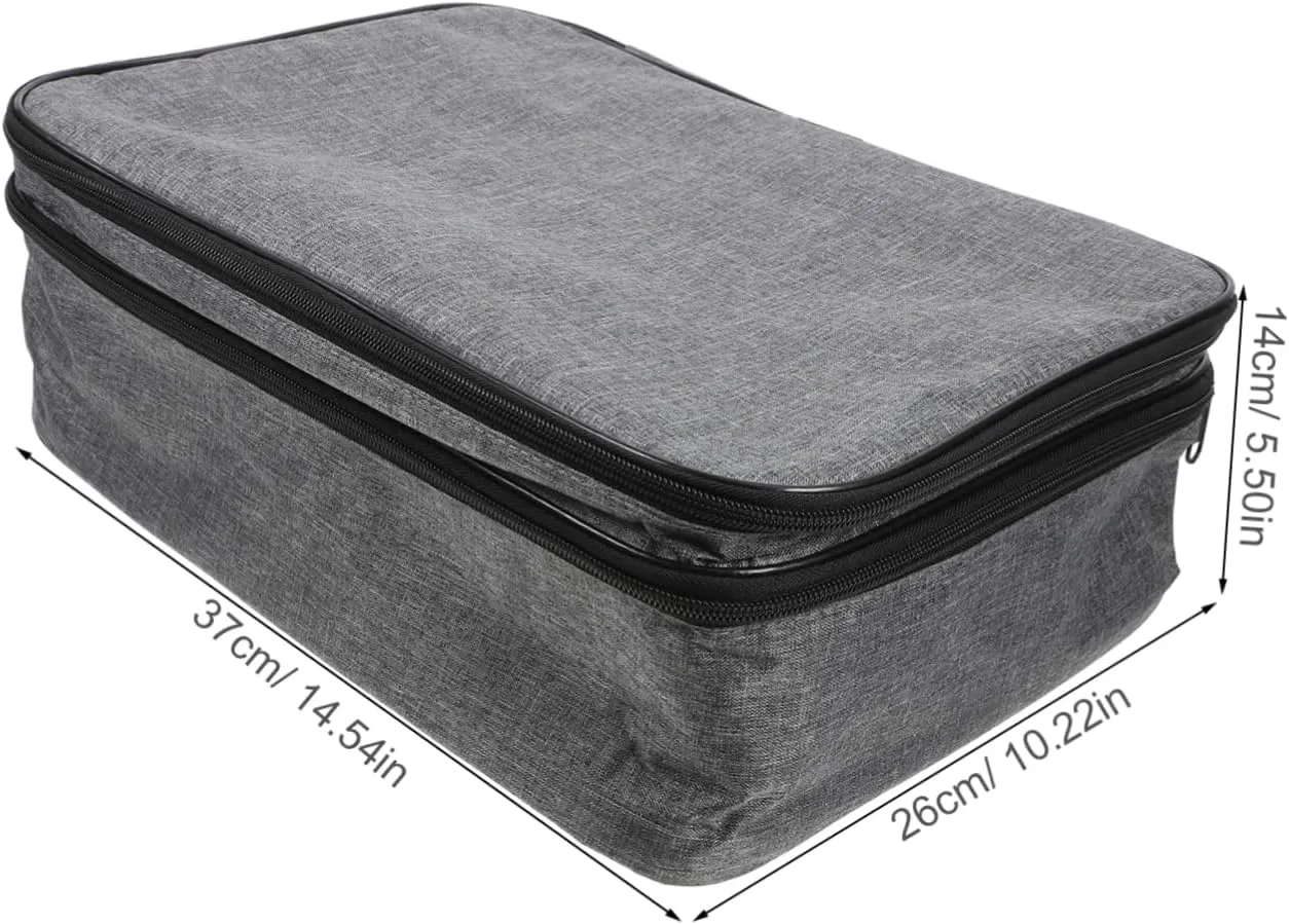 LIFKOME 1pc Locking Storage Clipboard Business Trip Cards Bag Document Pouch with Lock Large Capacity Multifunctional Bag